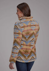 Roper Womens Brown Aztec Print Zipper Jacket - Roper - Flyclothing LLC