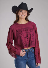 Roper Womens Cotton Fleece Sweatshirt Pullover Jacket - Roper - Flyclothing LLC