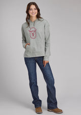 Roper Womens Cotton Fleece Hooded Sweatshirt Pullover Jacket
