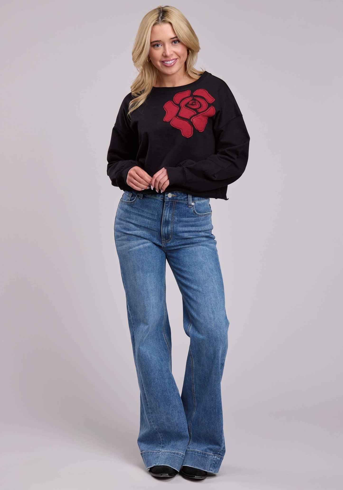 Roper Womens Jacket Pullover Long Sleeve Cotton Fleece Sweatshirt Western Jacket - Roper - Flyclothing LLC