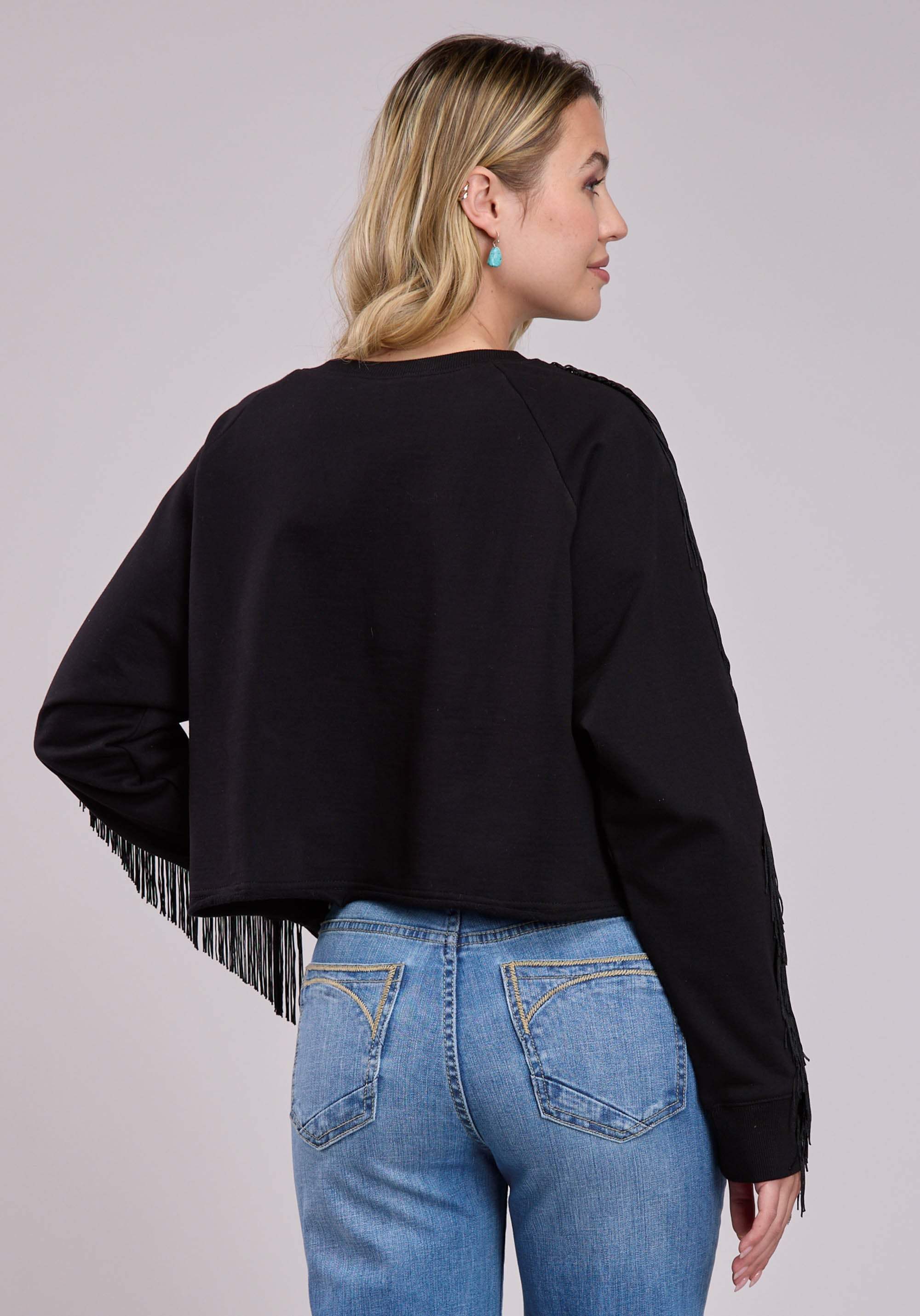 Roper Womens Jacket Pullover Cotton Fleece Ls Sweatshirt Western Jacket - Roper - Flyclothing LLC