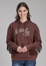 Roper Womens Cotton Fleece Hooded Sweatshirt Pullover Jacket