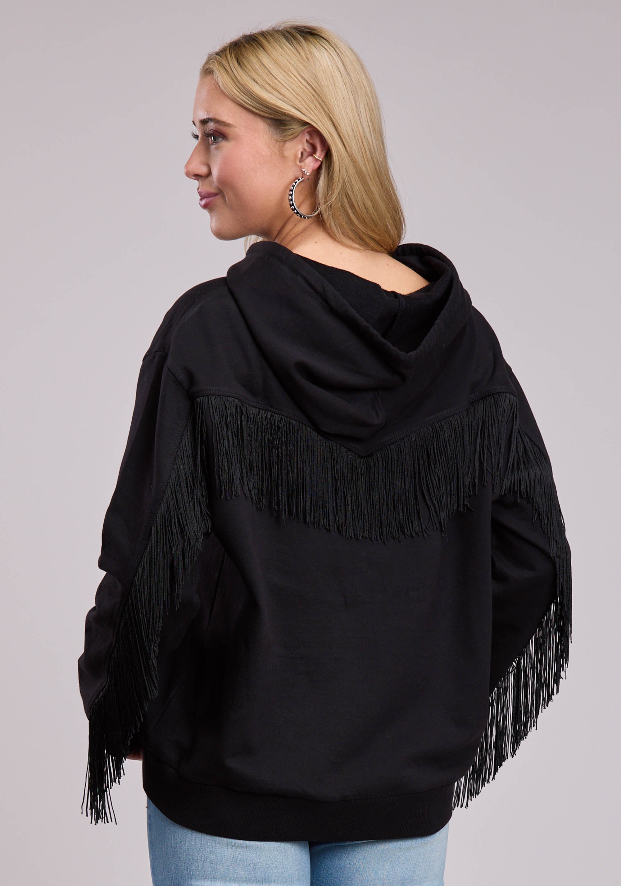 Roper Womens Jacket Pullover Long Sleeve Cotton Fleece Sweatshirt Western Jacket
