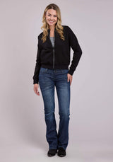 Roper Womens Jacket Zipper Cotton Fleece Zip Frnt Sweatshirt Western Jacket - Roper - Flyclothing LLC
