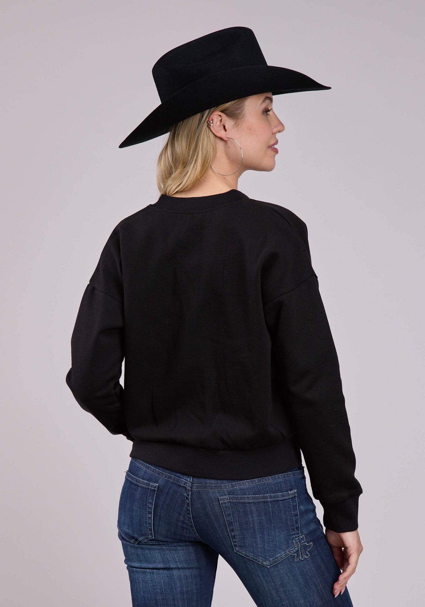 Roper Womens Jacket Zipper Cotton Fleece Zip Frnt Sweatshirt Western Jacket - Roper - Flyclothing LLC