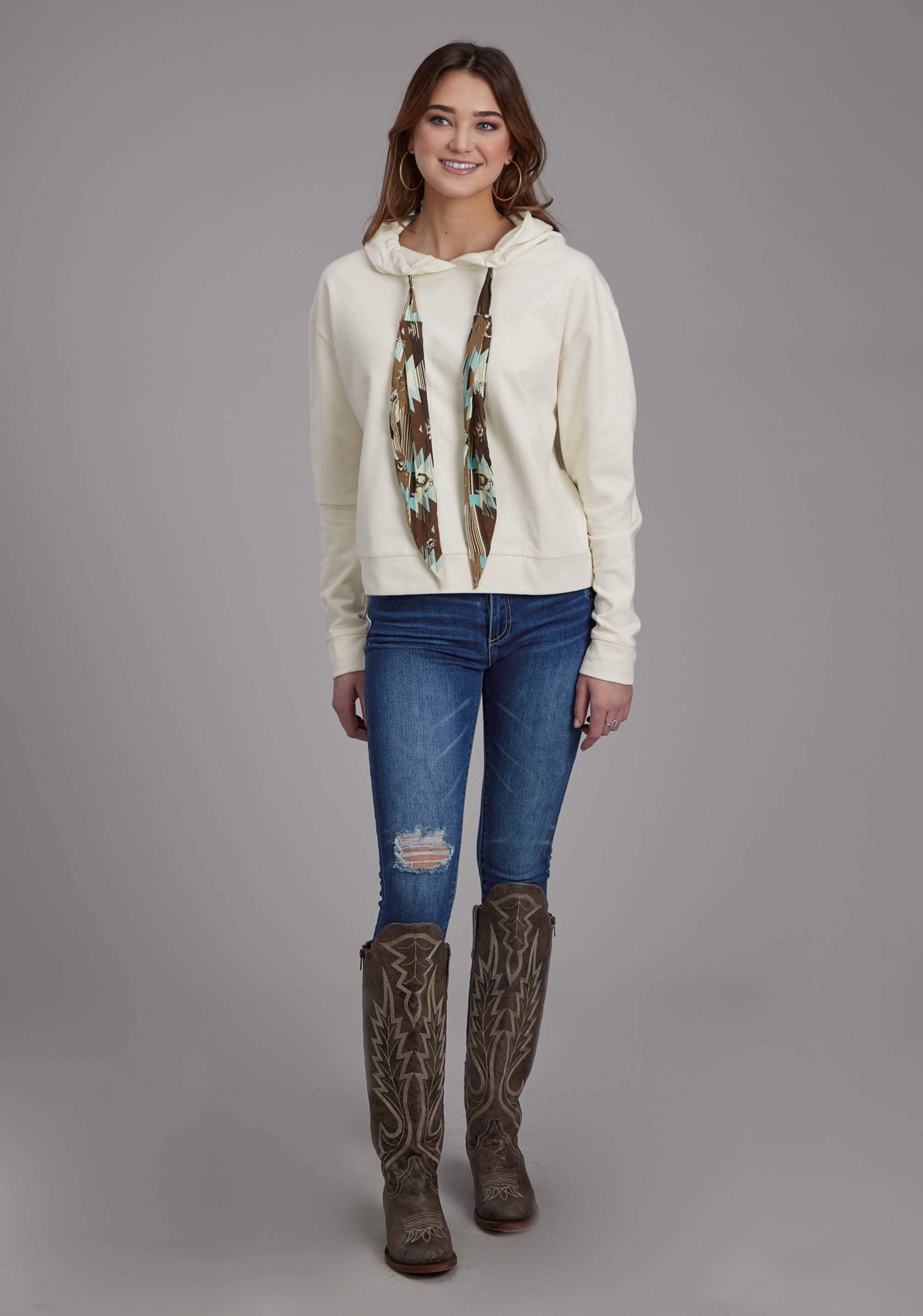 Roper Womens Slouchie Cotton Hoodie Pullover Jacket - Roper - Flyclothing LLC