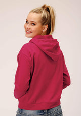 Roper Womens Knit Berry Pink French Terry Sweatshirt - Roper - Flyclothing LLC