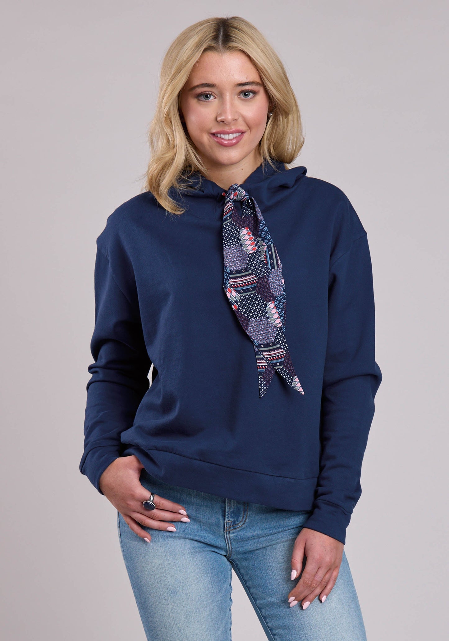 Roper Womens Jacket Pullover Cotton Fleece Slouchie Hoodie Western Jac