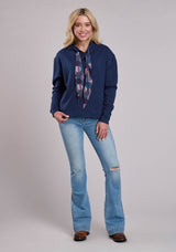 Roper Womens Jacket Pullover Cotton Fleece Slouchie Hoodie Western Jacket