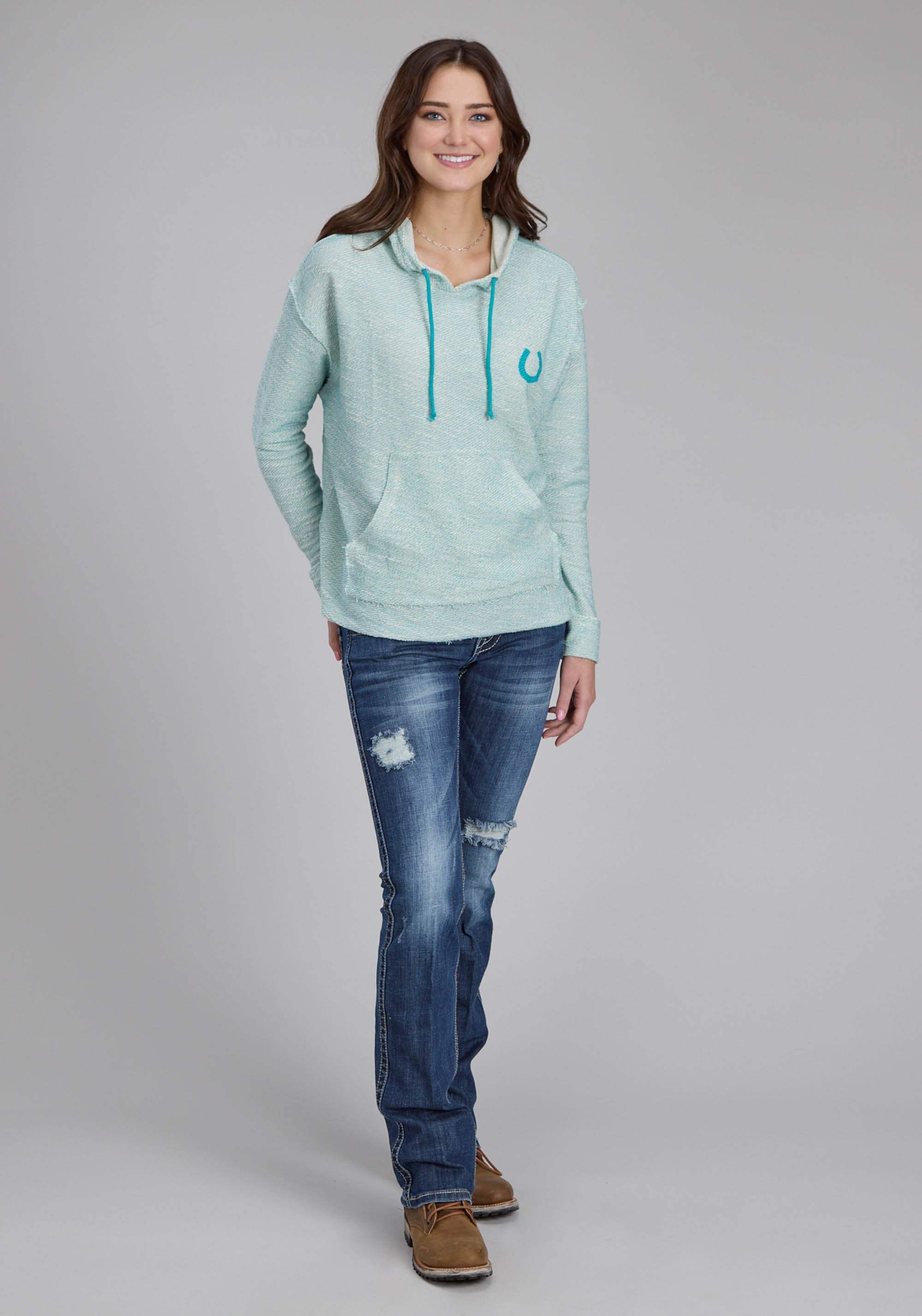 Roper Womens Long Sleeve Hooded Sweater Pullover Jacket - Roper - Flyclothing LLC