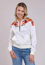 Roper Womens Jacket Zipper Poly Satin Bomber Western Jacket - Roper - Flyclothing LLC
