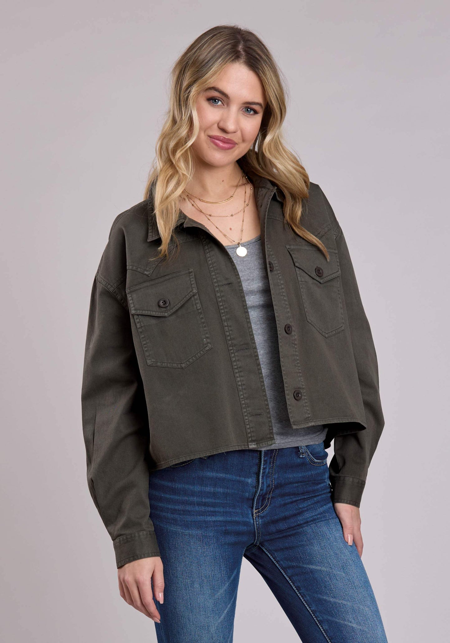 Roper Womens Jacket Button Pigment Dyed Western Jacket - Roper - Flyclothing LLC