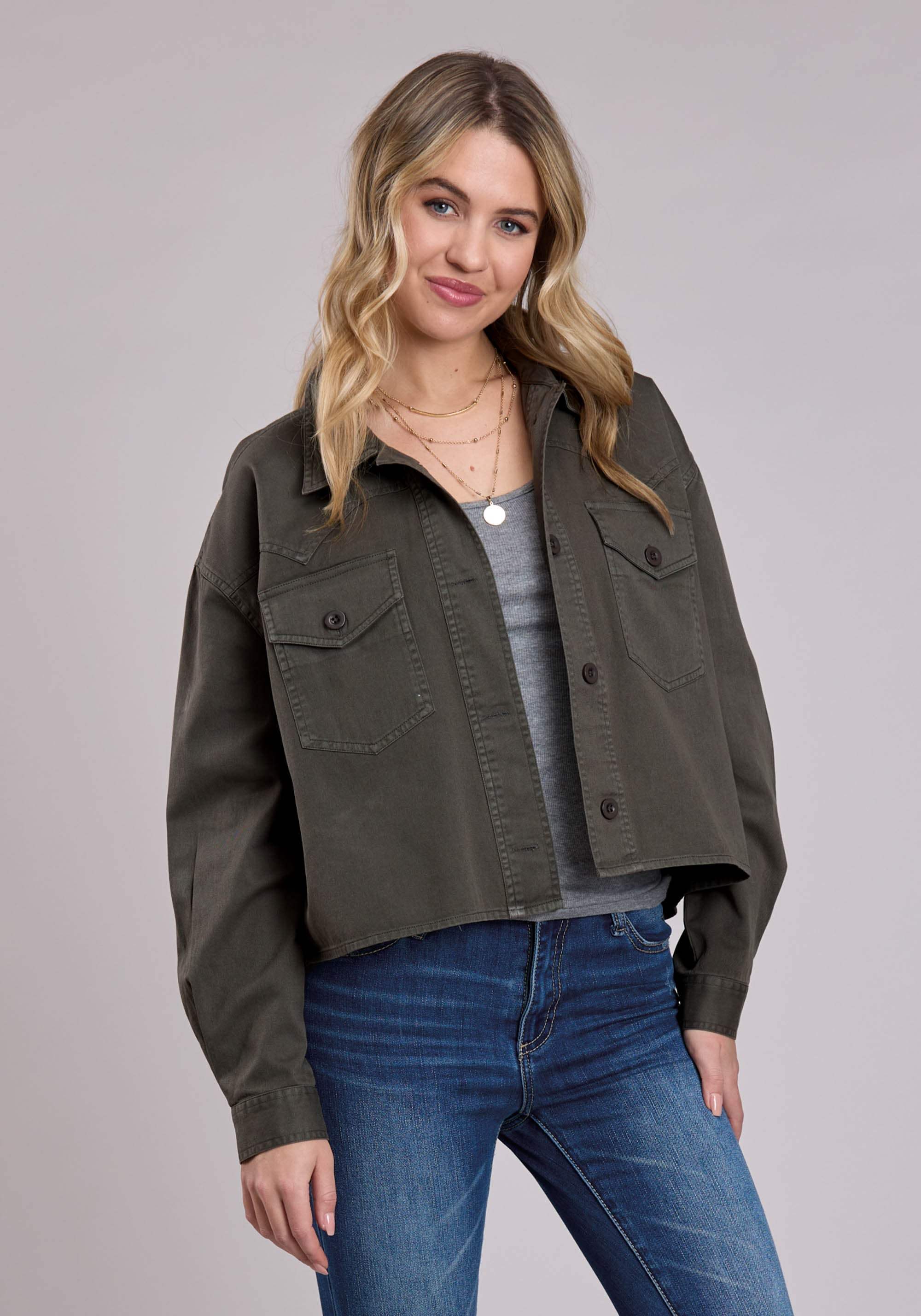Roper Womens Jacket Button Pigment Dyed Western Jacket - Roper - Flyclothing LLC