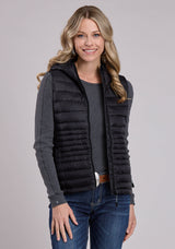 Roper Womens Vest Zipper Nylon Down Proof Coated Western Vest