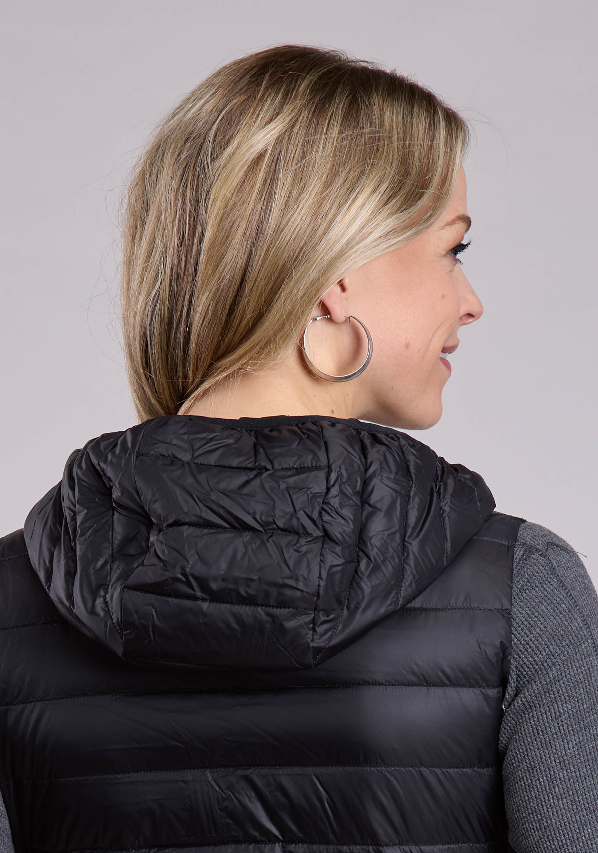 Roper Womens Vest Zipper Nylon Down Proof Coated Western Vest