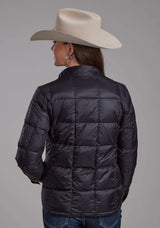 Roper Womens Black Nylon Shirt Zipper Jacket - Roper - Flyclothing LLC