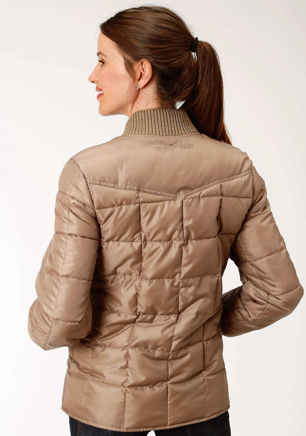 Roper Womens Khaki Poly-Filled Jacket - Roper - Flyclothing LLC