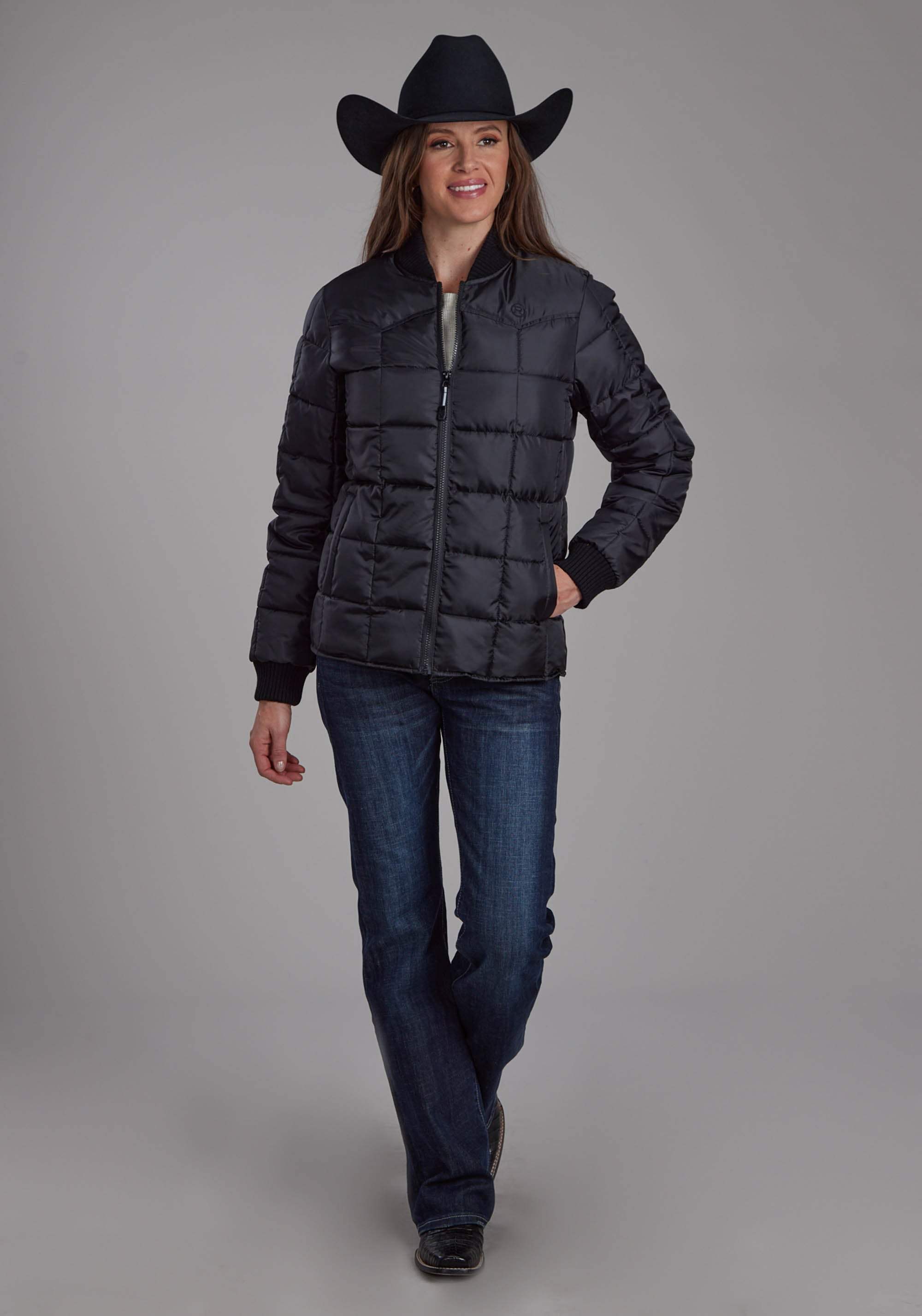 Roper Womens Women's Black Zipper Jacket - Roper - Flyclothing LLC