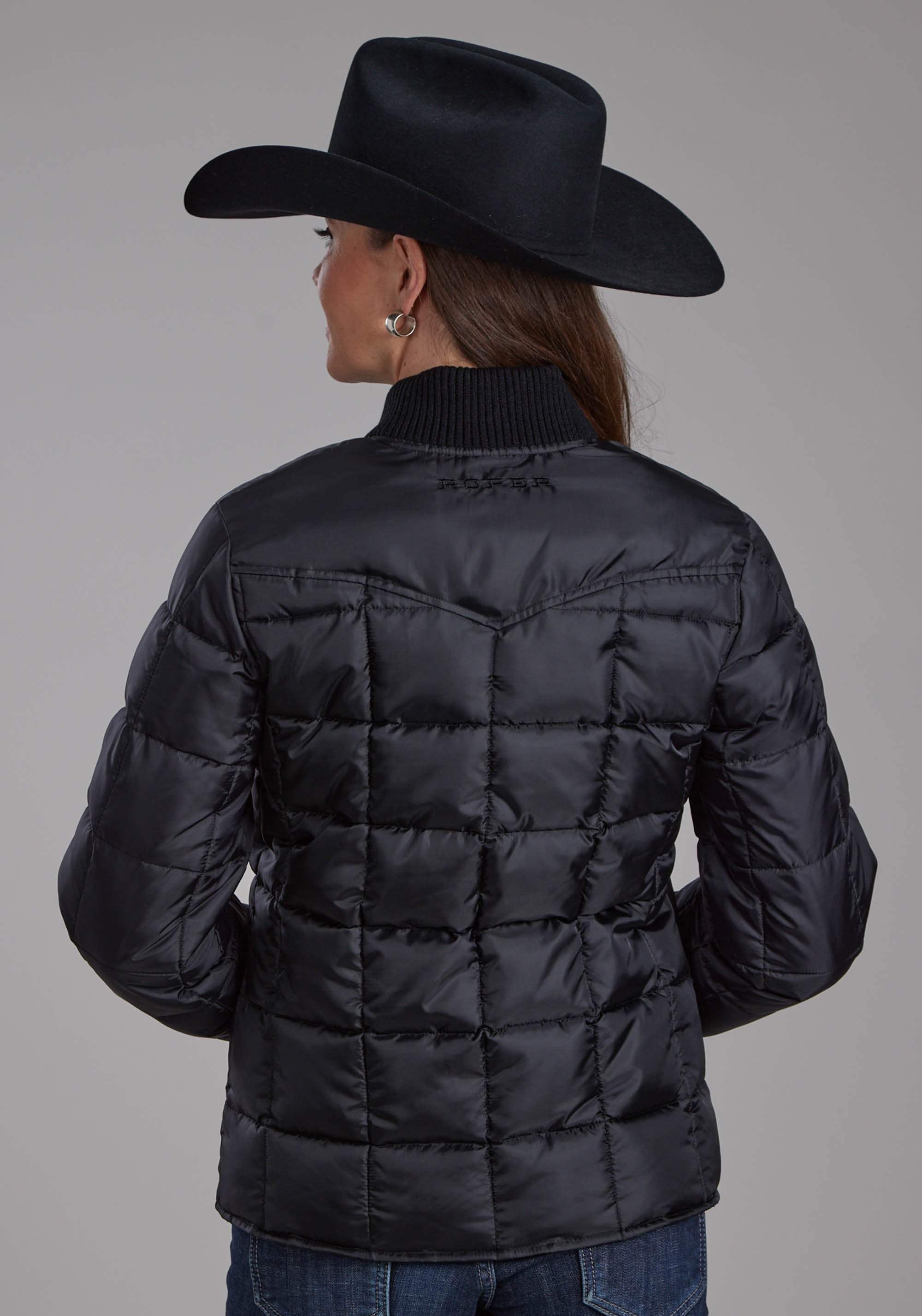 Roper Womens Women's Black Zipper Jacket - Roper - Flyclothing LLC