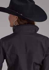 Roper Womens Charcoal Heather With Black Fleece Zipper Jacket - Roper - Flyclothing LLC