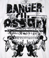 Positano Clothing Danger White V-Neck Shirt - Positano Clothing - Flyclothing LLC