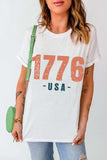 Graphic Round Neck Short Sleeve T-Shirt - Trendsi - Flyclothing LLC