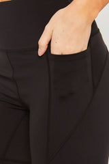 Love Tree High Waist Seam Detail Active Shorts - Trendsi