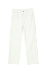 Straight Leg Jeans with Pockets - Trendsi - Flyclothing LLC