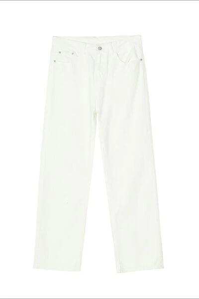 Straight Leg Jeans with Pockets - Trendsi - Flyclothing LLC