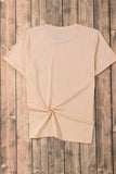 Pumpkin Round Neck Short Sleeve T-Shirt - Trendsi - Flyclothing LLC