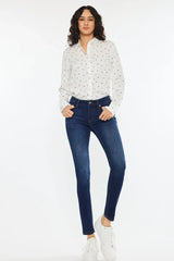 Kancan Mid Rise Super Skinny Jeans - Trendsi - Flyclothing LLC