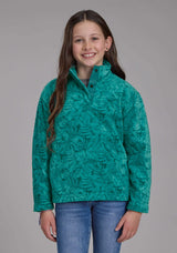 Roper Girls Jade Tropical Print Fleece Snap Jacket - Roper - Flyclothing LLC