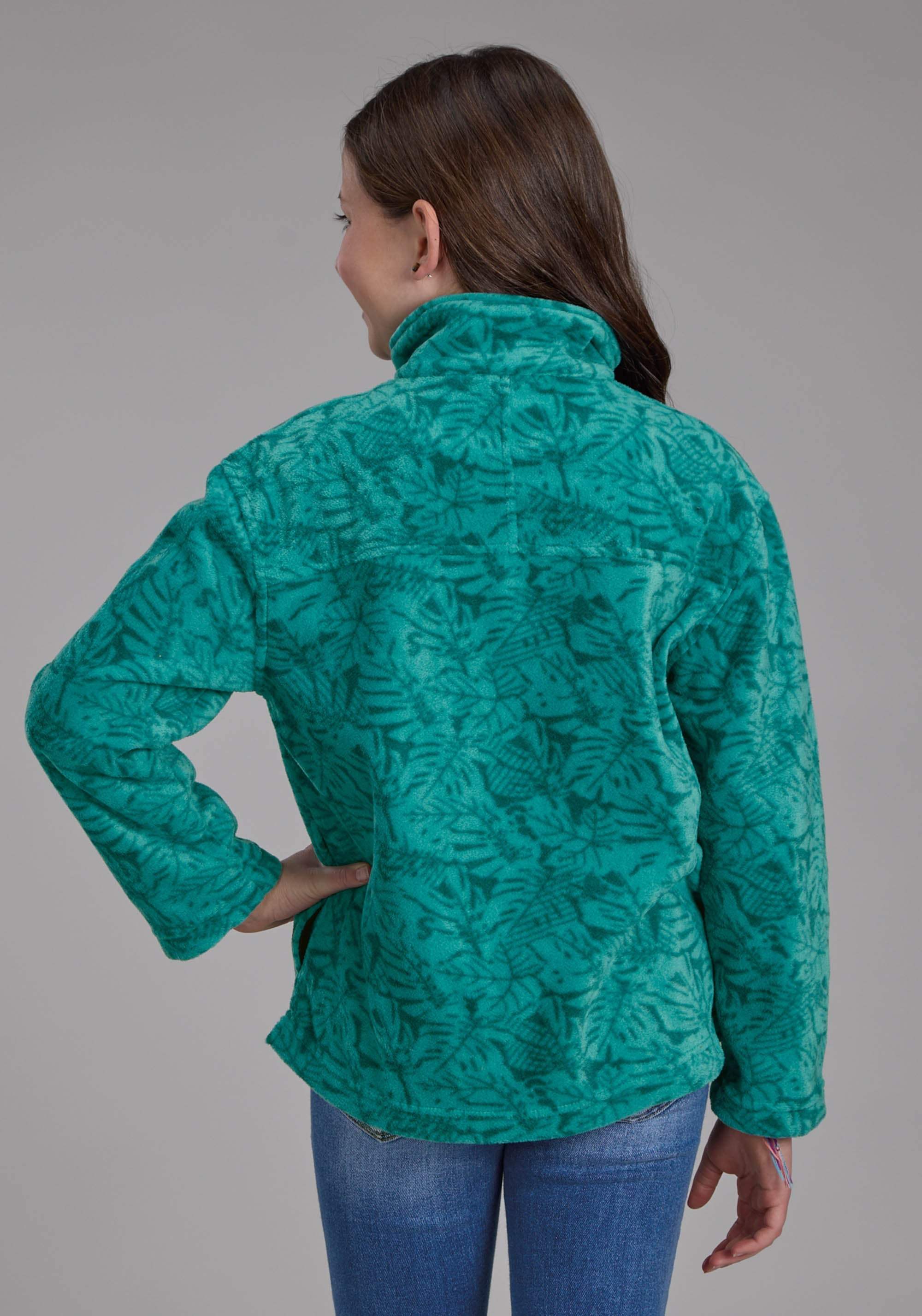 Roper Girls Jade Tropical Print Fleece Snap Jacket - Roper - Flyclothing LLC