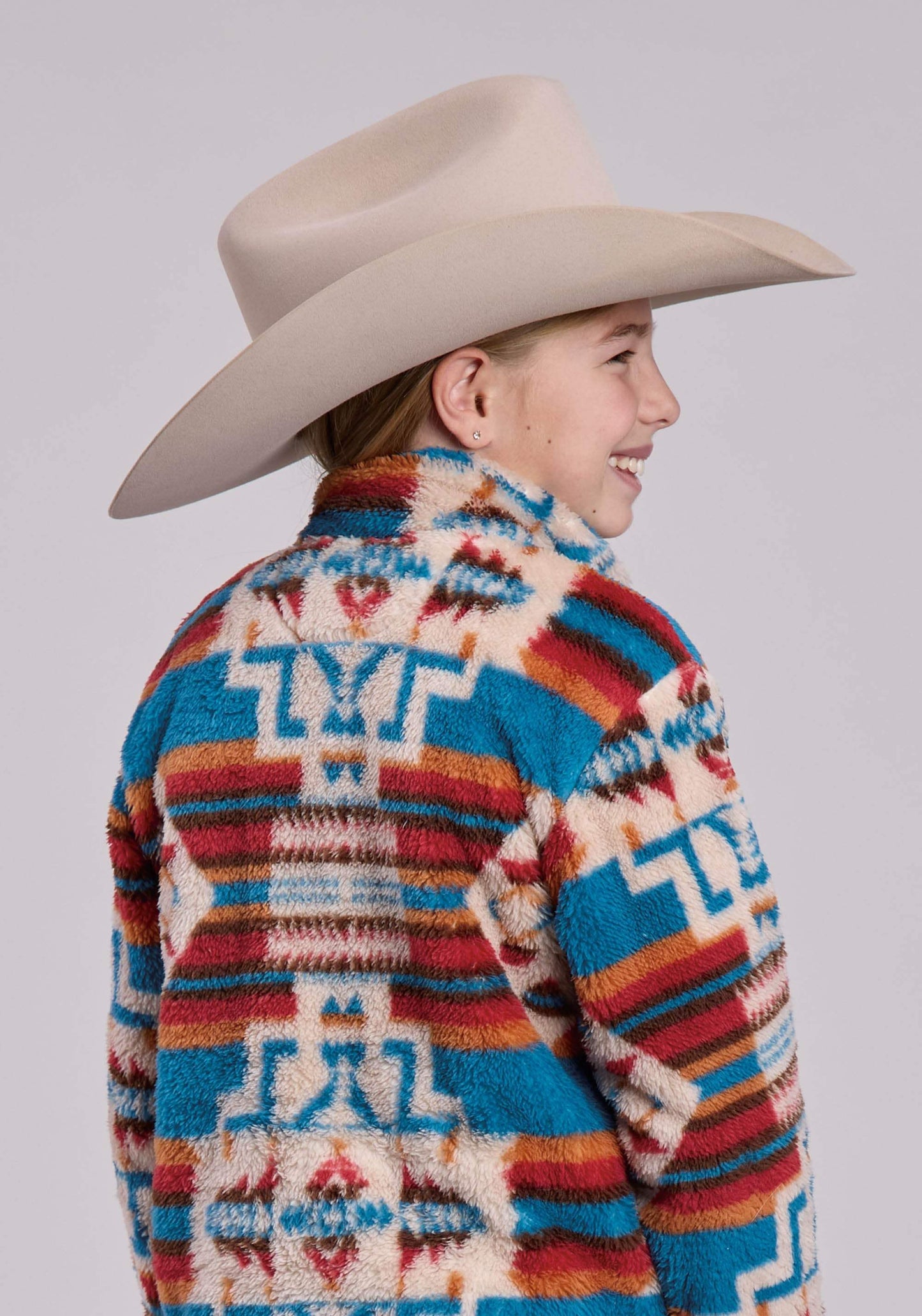 Roper Girls Jacket Snap 1/4 Zip Polar Fleece Pullover Western Jacket - Roper - Flyclothing LLC