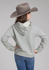 Roper Girls Cotton Fleece Hooded Sweatshirt Pullover Jacket