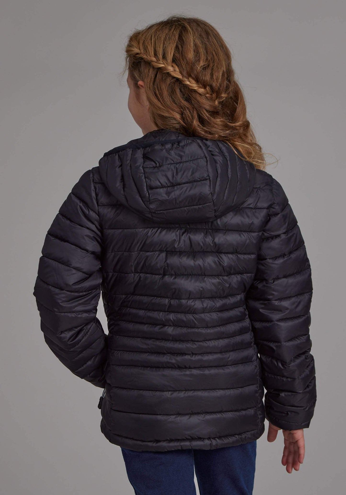 Roper Girls Black Nylon Hooded Coat Zipper Jacket - Roper - Flyclothing LLC