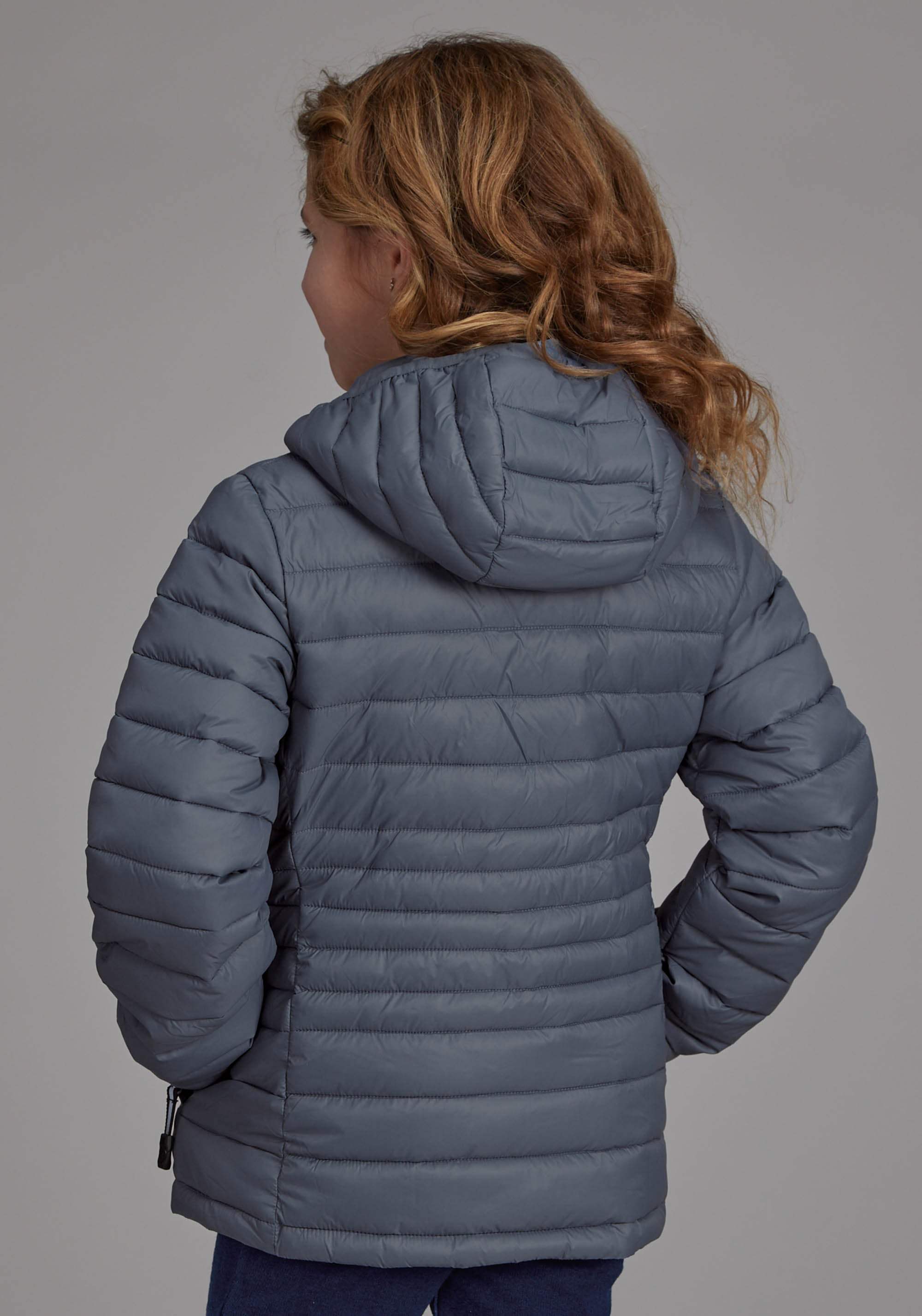 Roper Girls Silver Blue Hooded Coat Zipper Jacket - Roper - Flyclothing LLC