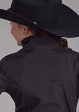 Roper Girls Charcoal Heather With Black Fleece Zipper Jacket - Roper - Flyclothing LLC