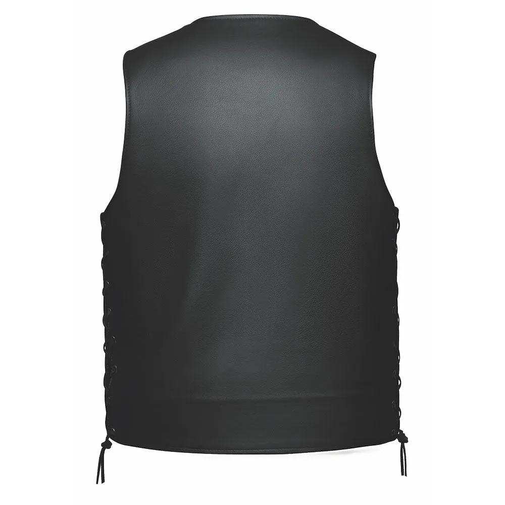 Rancher - Mens Ultra Leather Vest - Unik Just for Bikers - Flyclothing LLC