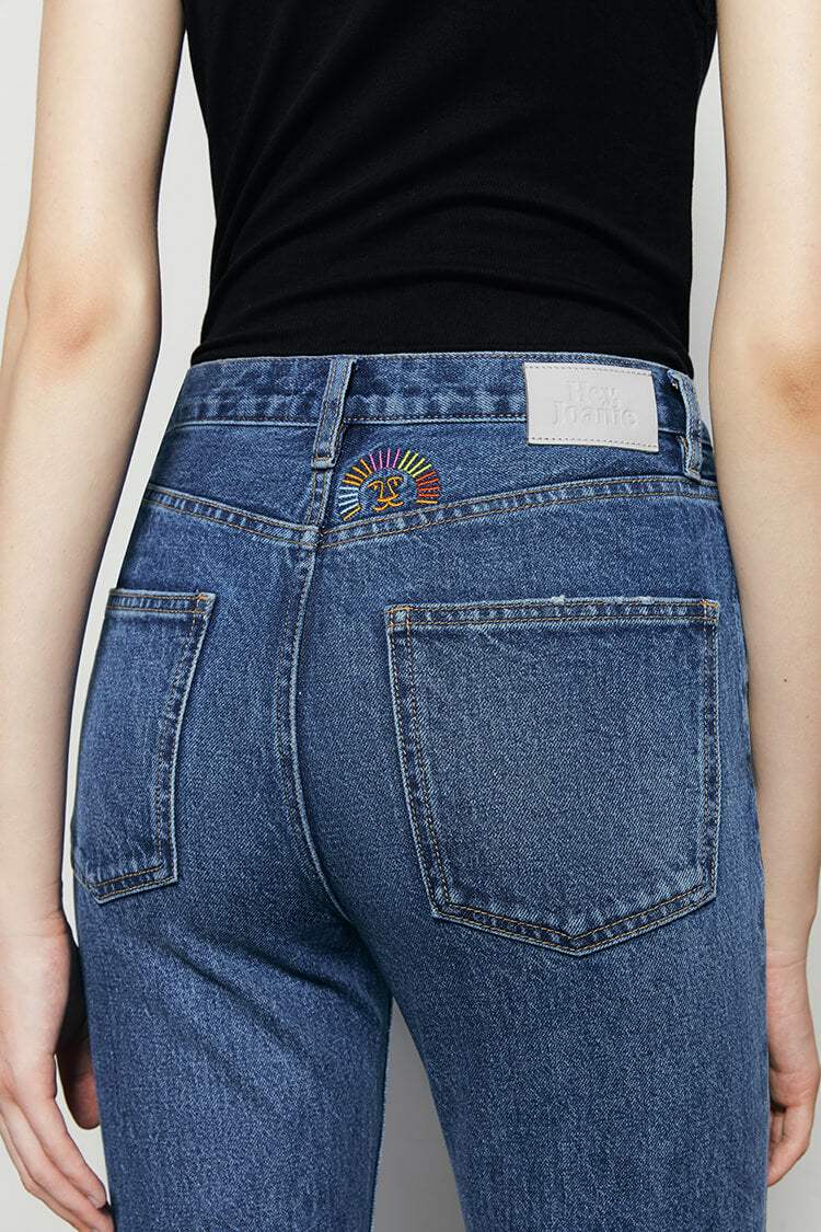Activity Grrrl High Rise Kick Crop Jeans HJ017 - Hey Joanie - Flyclothing LLC