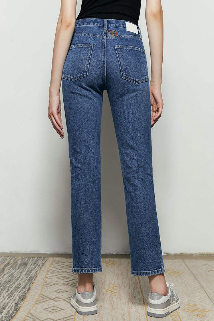 Activity Grrrl High Rise Kick Crop Jeans HJ017 - Hey Joanie - Flyclothing LLC