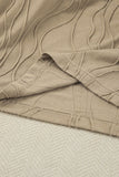 Texture Dropped Shoulder Long Sleeve Top and Pants Set - Trendsi