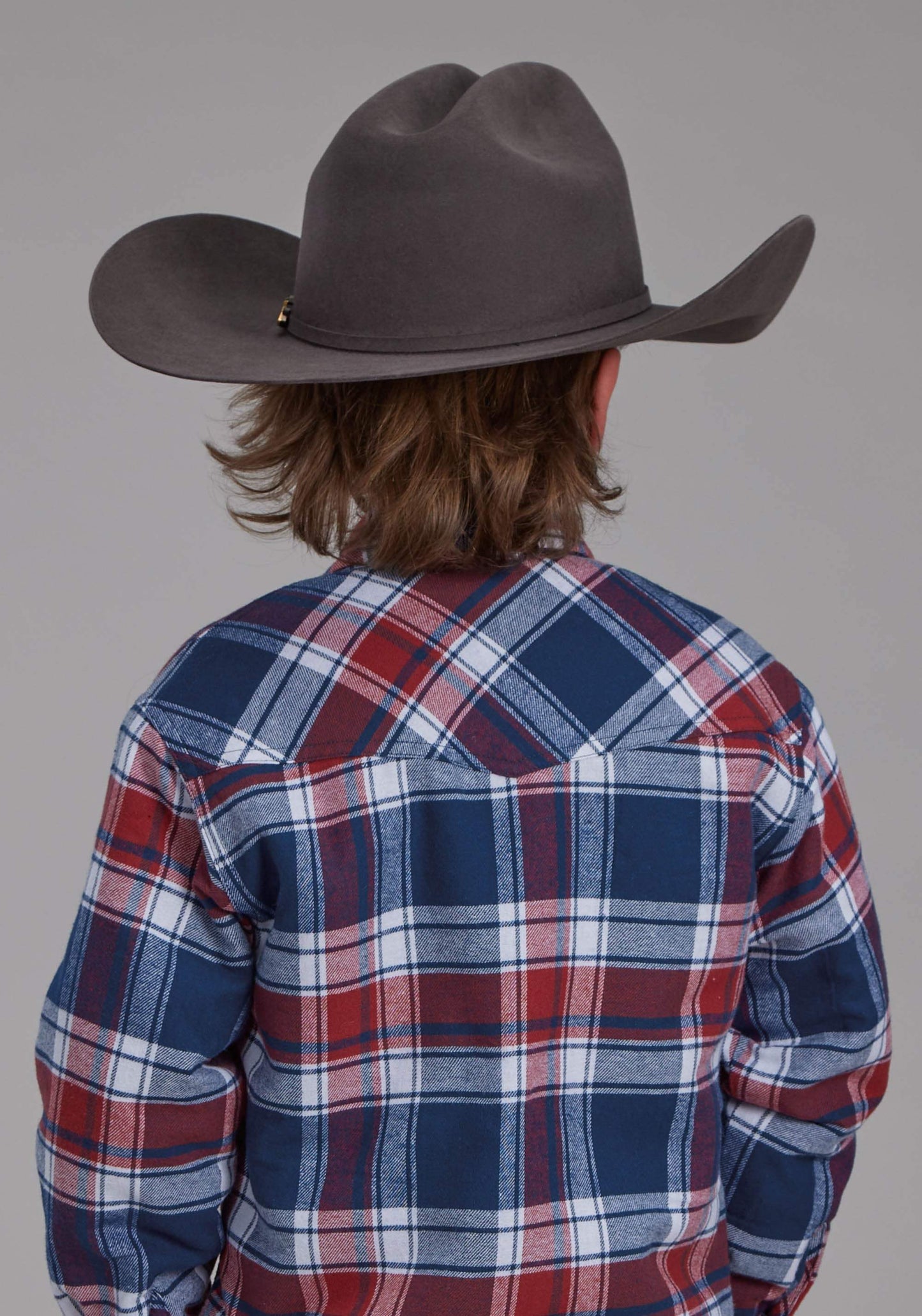 Roper Boys Sherpa Lined Flannel Shirt Snap Jacket - Roper - Flyclothing LLC