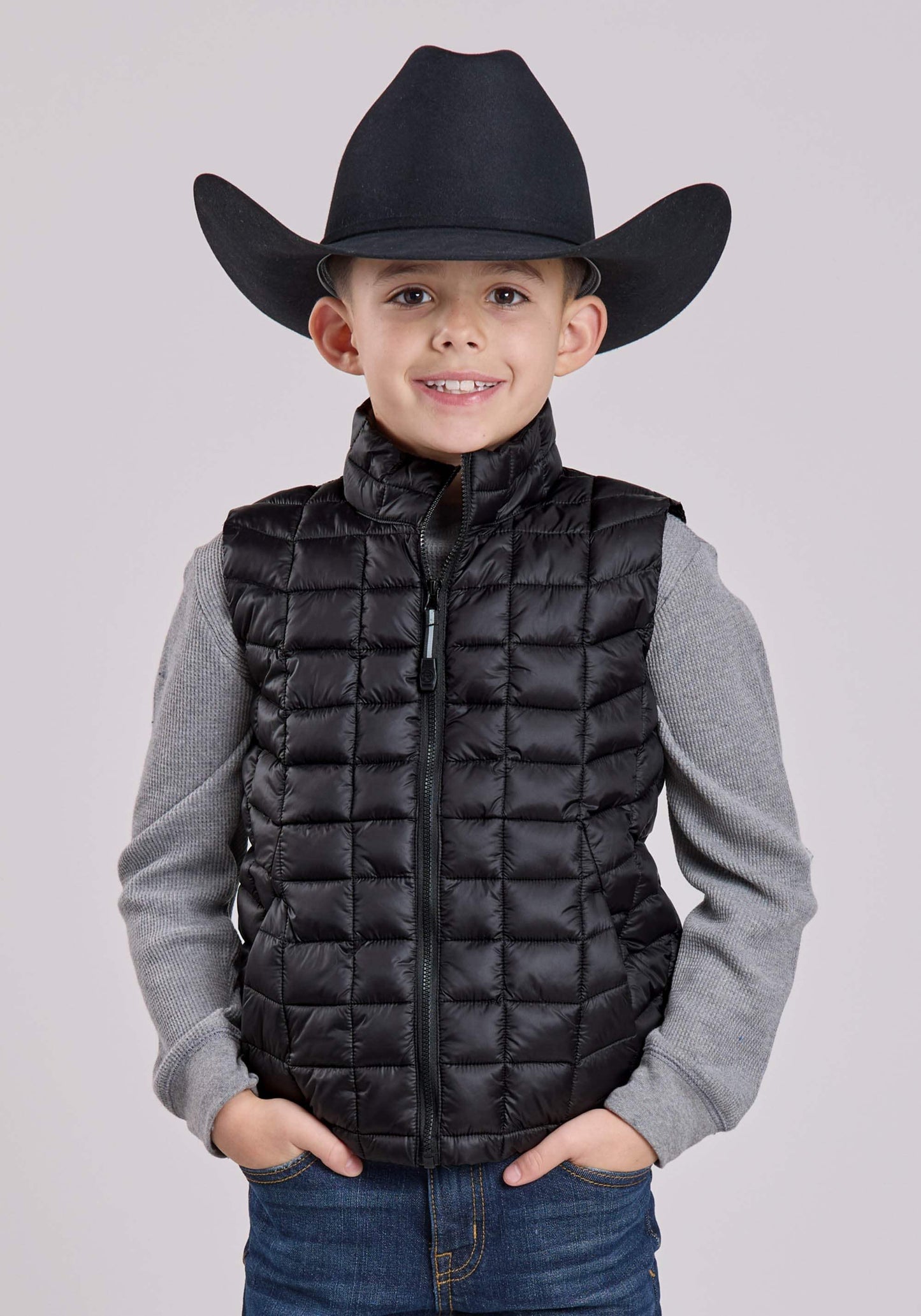 Roper Boys Vest Zipper Nylon Parachute Western Vest - Roper - Flyclothing LLC