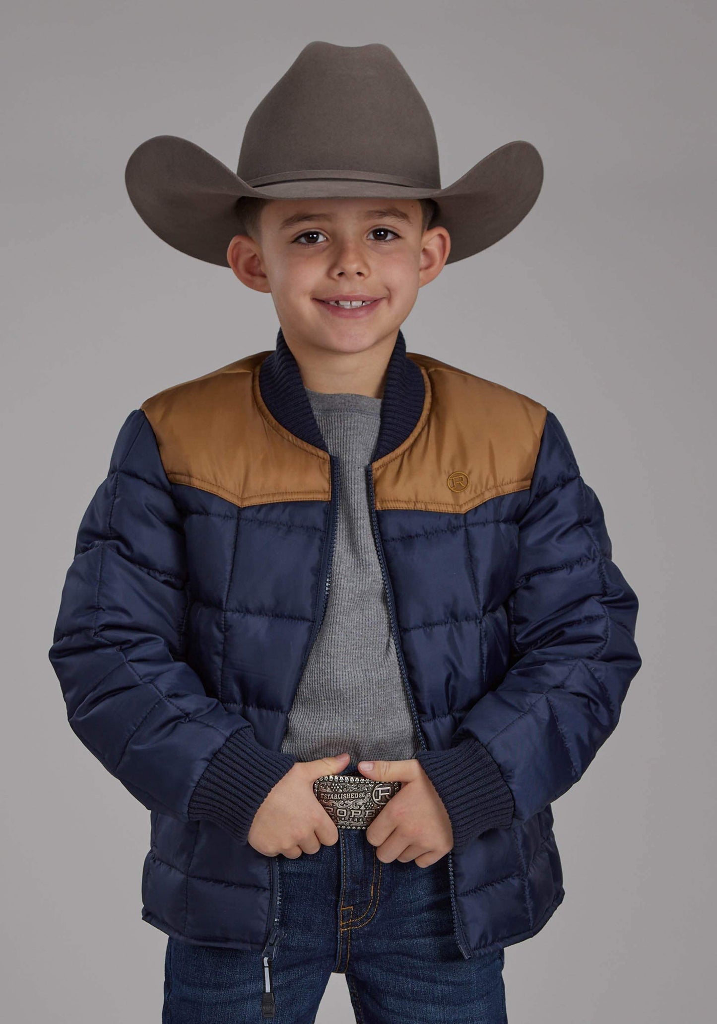 Roper Boys Poly Fill Zipper Jacket - Roper - Flyclothing LLC