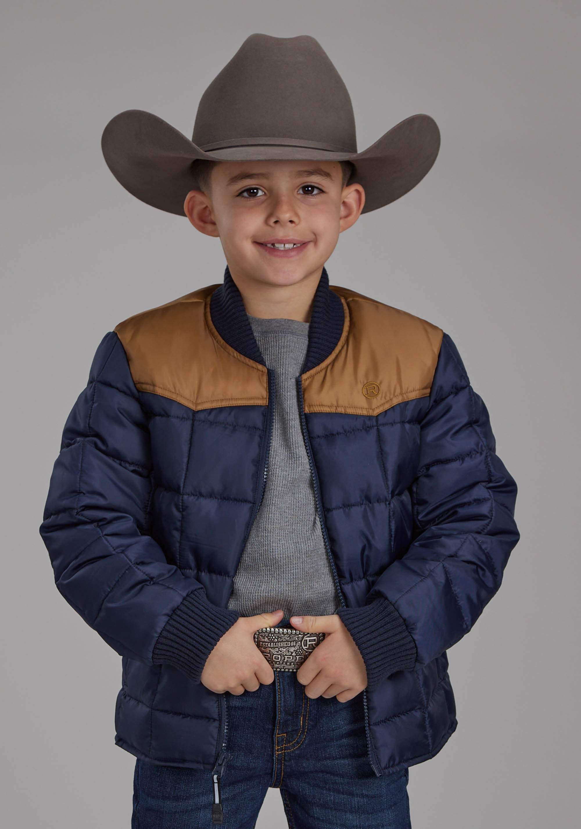 Roper Boys Poly Fill Zipper Jacket - Roper - Flyclothing LLC