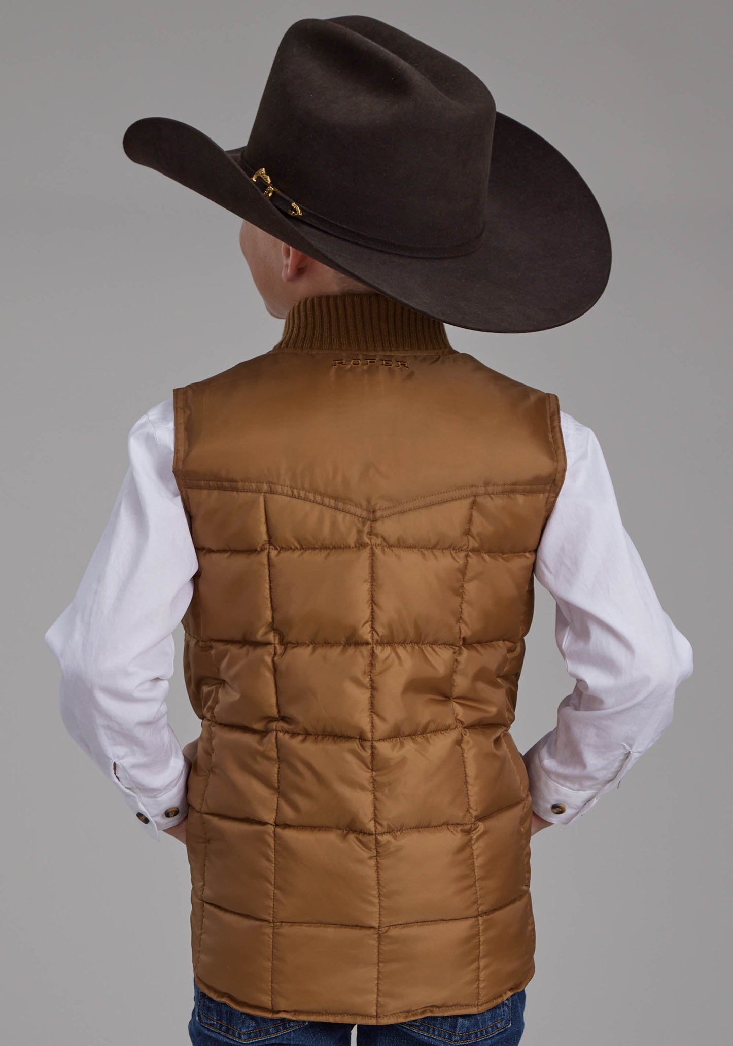 Roper Boys Carmel Zipper Vest