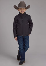 Roper Boys Charcoal Heather With Black Fleece Zipper Jacket - Roper - Flyclothing LLC