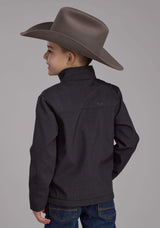 Roper Boys Charcoal Heather With Black Fleece Zipper Jacket - Roper - Flyclothing LLC