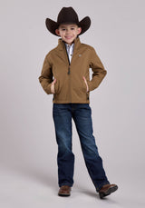 Roper Boys Jacket Zipper Ripstop Tobacco Western Jacket